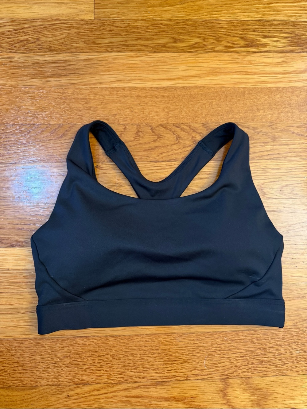 Athleta Ultimate Bra in Black - Size Small Racerback Cutout Sports Bra NWOT